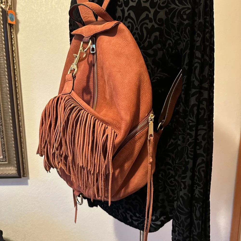 Rebecca Minkoff Convertible Julian Backpack with Fringe - Picture 3 of 11